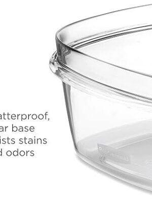 Rubbermaid 28Piece ClearGrey Food Storage Containers Premium Snap Bases and Various Size Lids