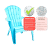 High Quality Modern Comfort Adirondack Plastic Chair